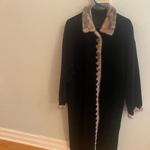 Winter fake fur coat